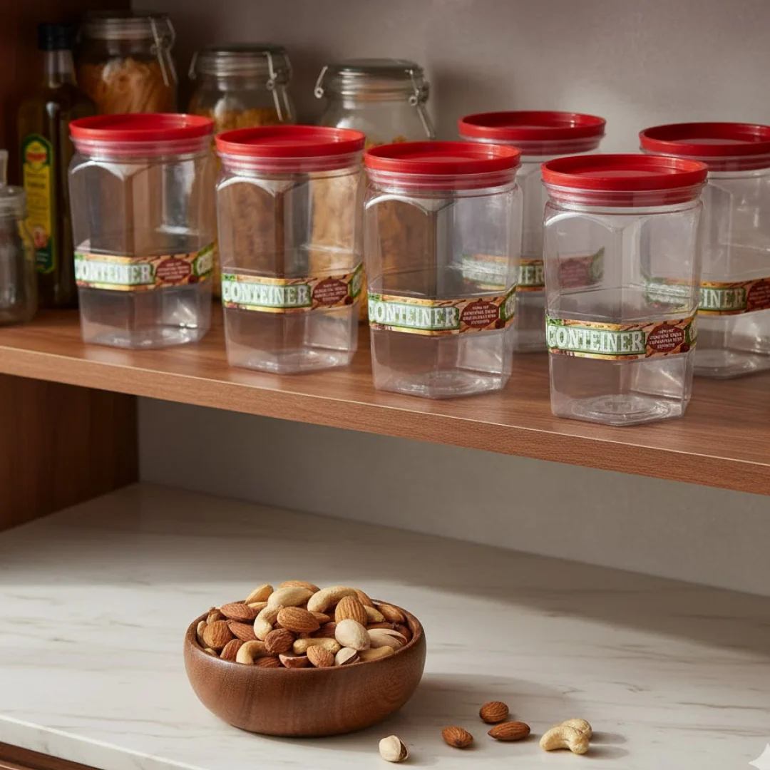 Air Tight Kitchen Storage Container (Approx - 1100Ml, Set of 6pcs) - Image 7