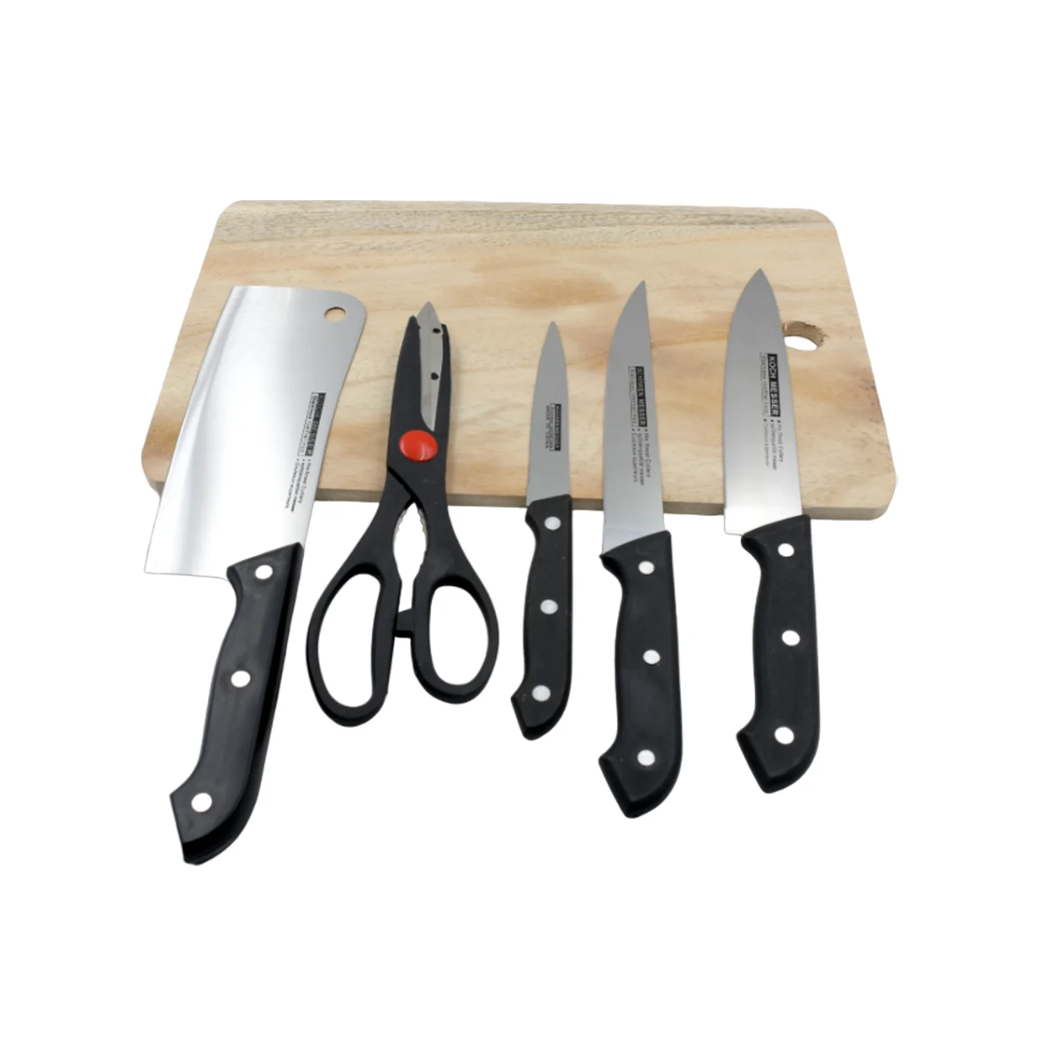 Stainless Steel 6 Piece Kitchen Knife Knives Set For Home Restaurant - Image 4