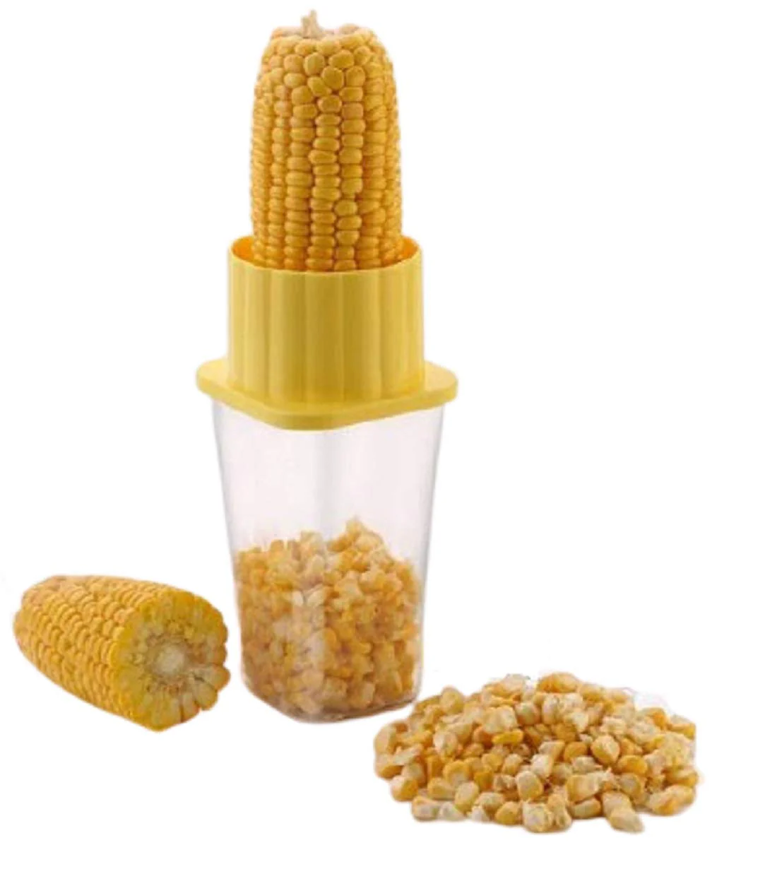 Multi Use Plastic Corn Stripper Cob Remover Bowl - Image 4