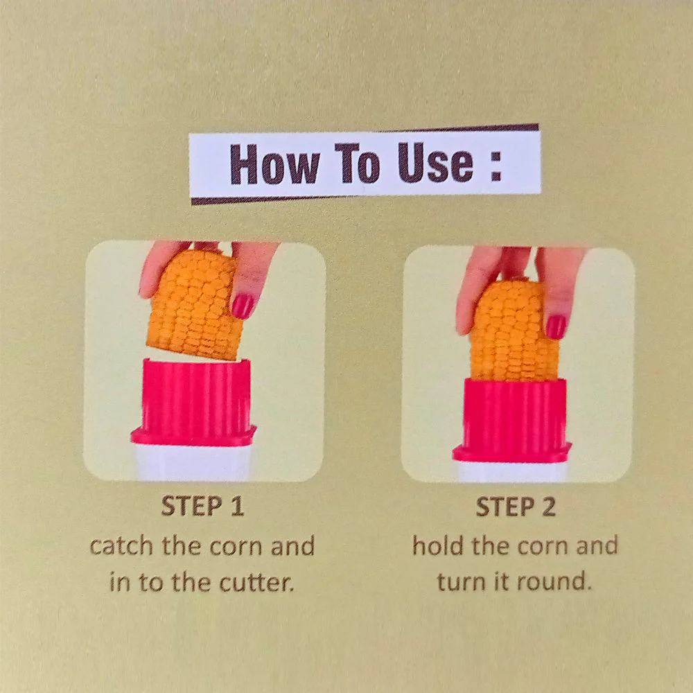 Multi Use Plastic Corn Stripper Cob Remover Bowl - Image 5