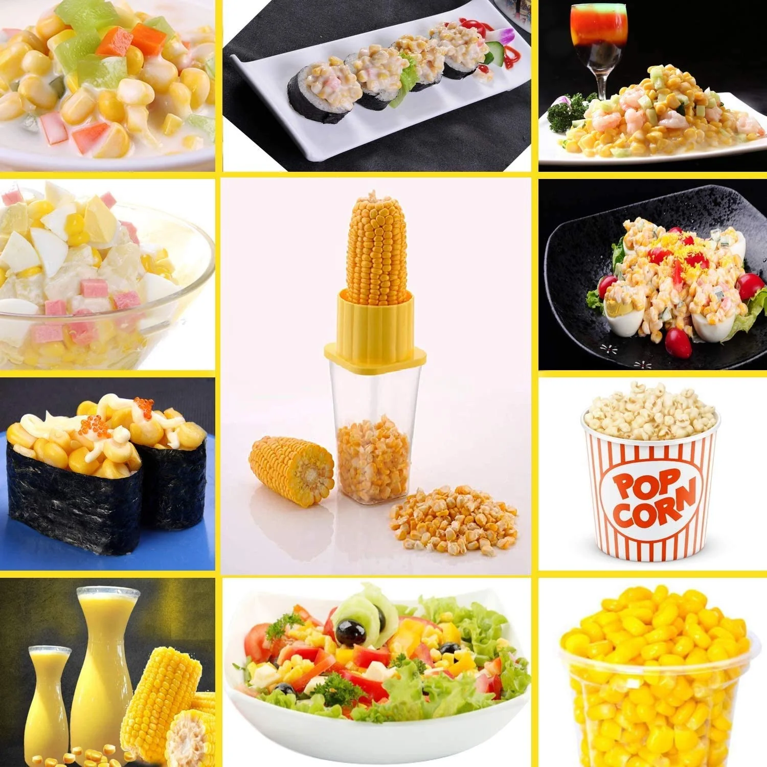 Multi Use Plastic Corn Stripper Cob Remover Bowl - Image 6