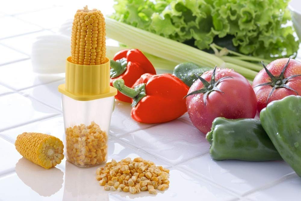 Multi Use Plastic Corn Stripper Cob Remover Bowl - Image 7