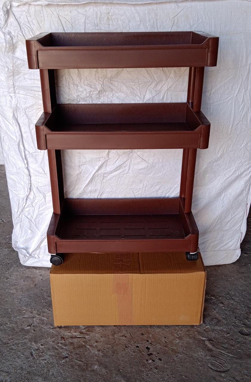 Plastic Serving Trolley Kitchen bar cart for bar, Living Room - Image 10