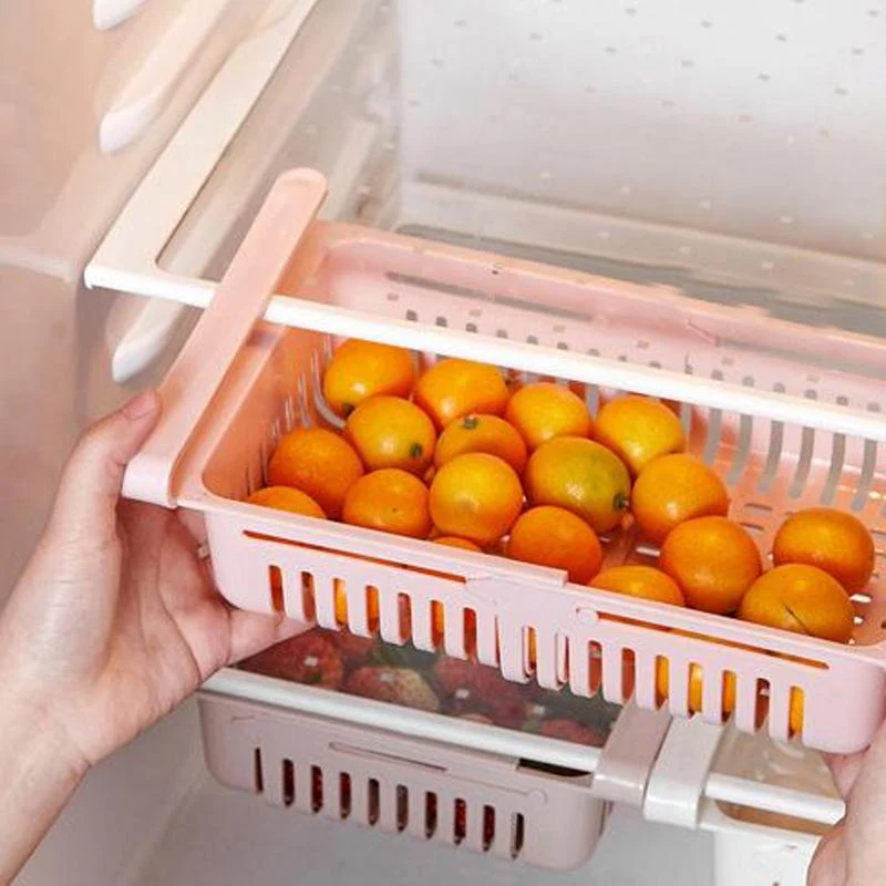 Expandable Adjustable Multipurpose Fridge Storage Basket ( 1 pcs ) - Image 4