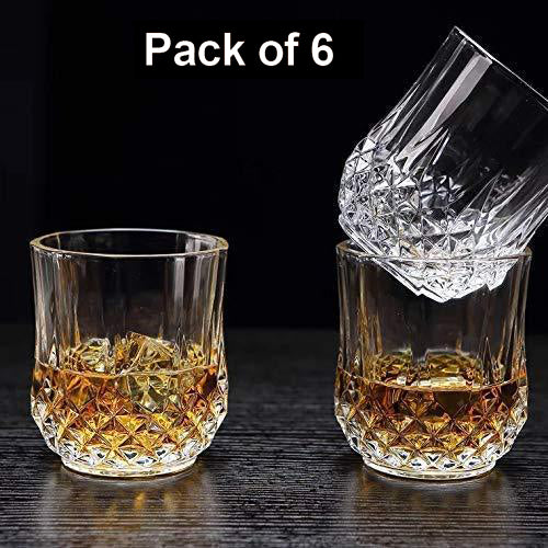 Heavy unbreakable Stylish look fully Transparent Glasses Set 250 ml (6pcs) - Image 3