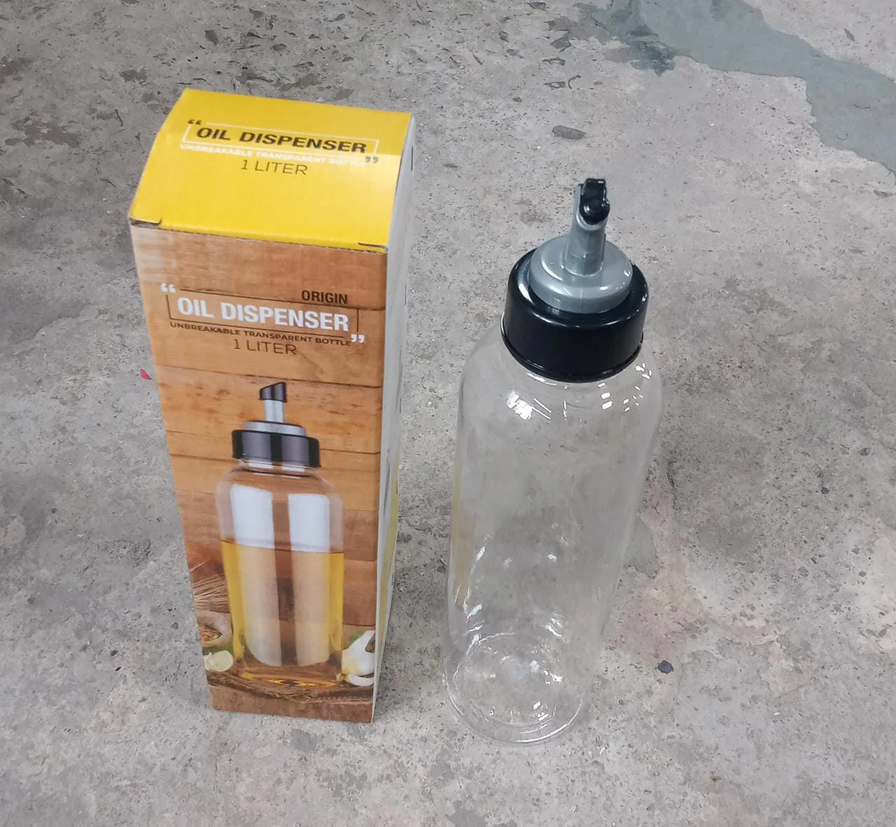Oil Dispenser Transparent Plastic Oil Bottle |  1 Liter - Image 10