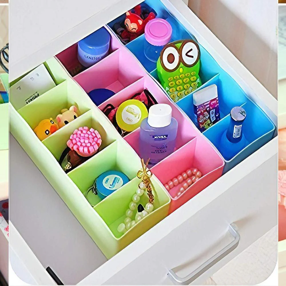 5 Compartments Socks / Handkerchief / Underwear Storage Box, Socks tray (pack of 2) - Image 3