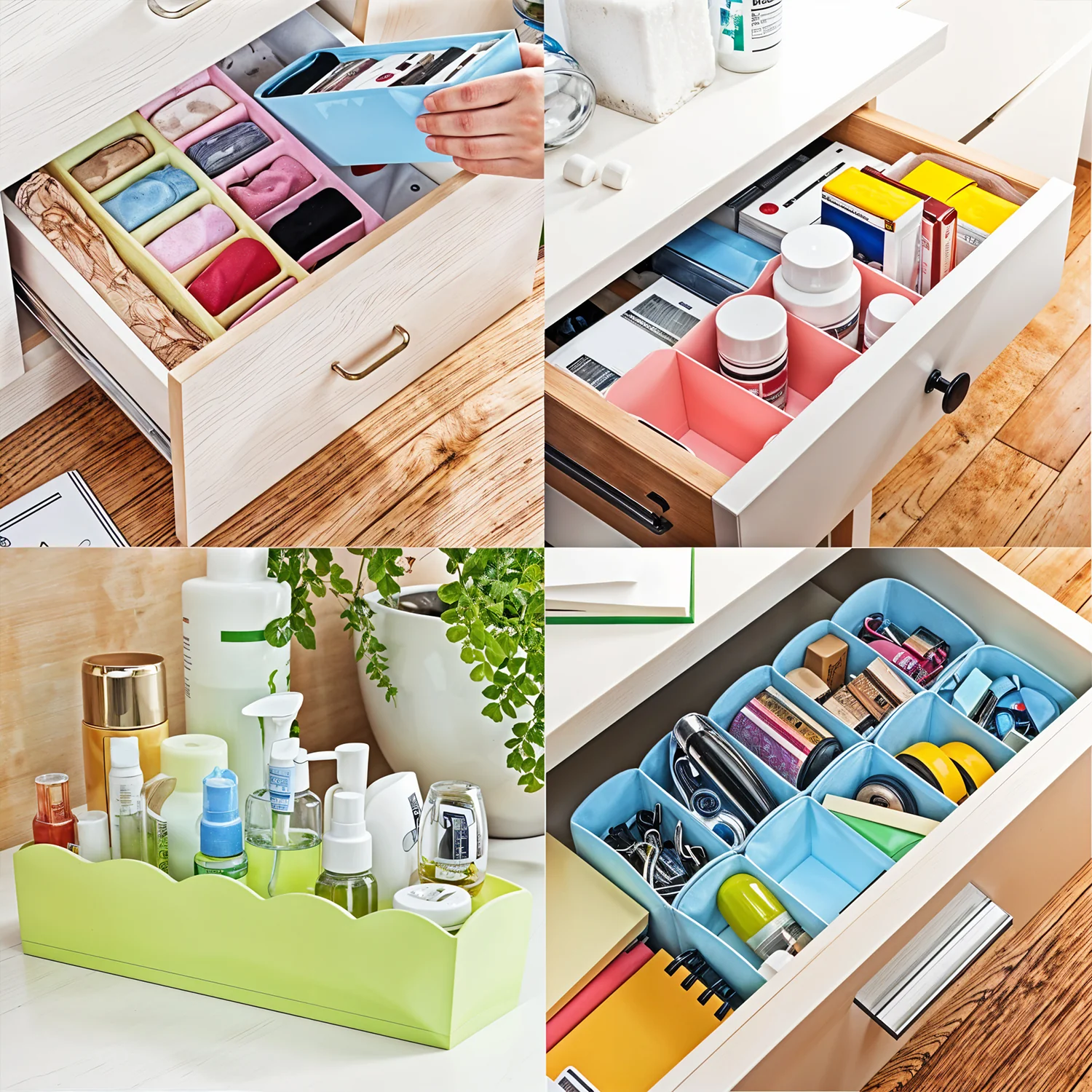 5 Compartments Socks / Handkerchief / Underwear Storage Box, Socks tray (pack of 2) - Image 7
