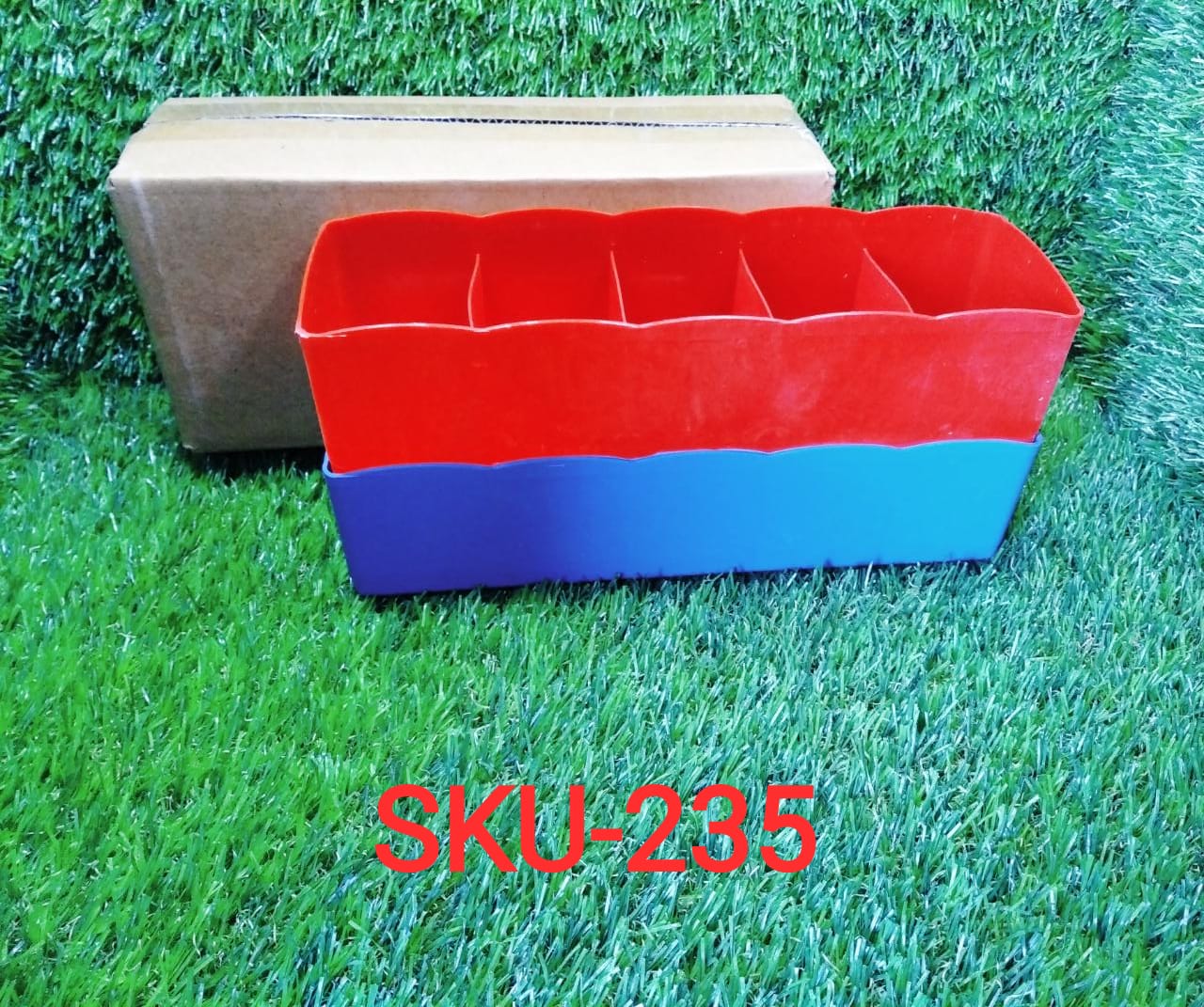 5 Compartments Socks / Handkerchief / Underwear Storage Box, Socks tray (pack of 2) - Image 9