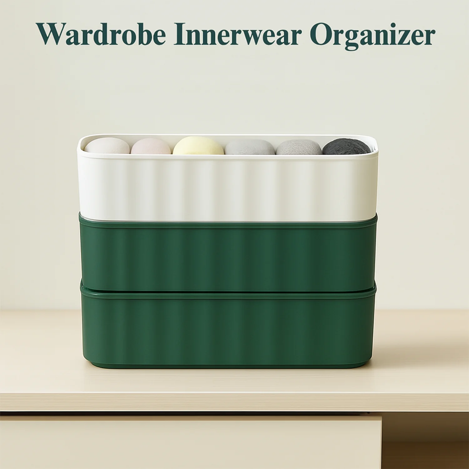5 Compartments Socks / Handkerchief / Underwear Storage Boxes, Socks tray (pack of 4) - Image 6