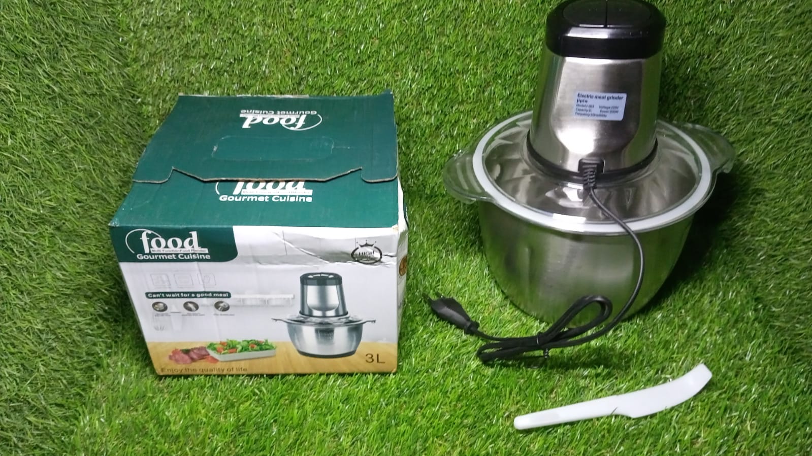 Stainless Steel Electric Meat Grinders with Bowl Heavy (3L) - Image 9