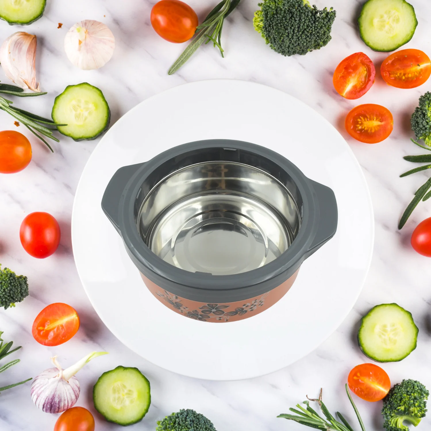 Casserole Box for Food Searving Inner Steel Insulated Casserole Hot Pot (Approx 2500 ml) - Image 3