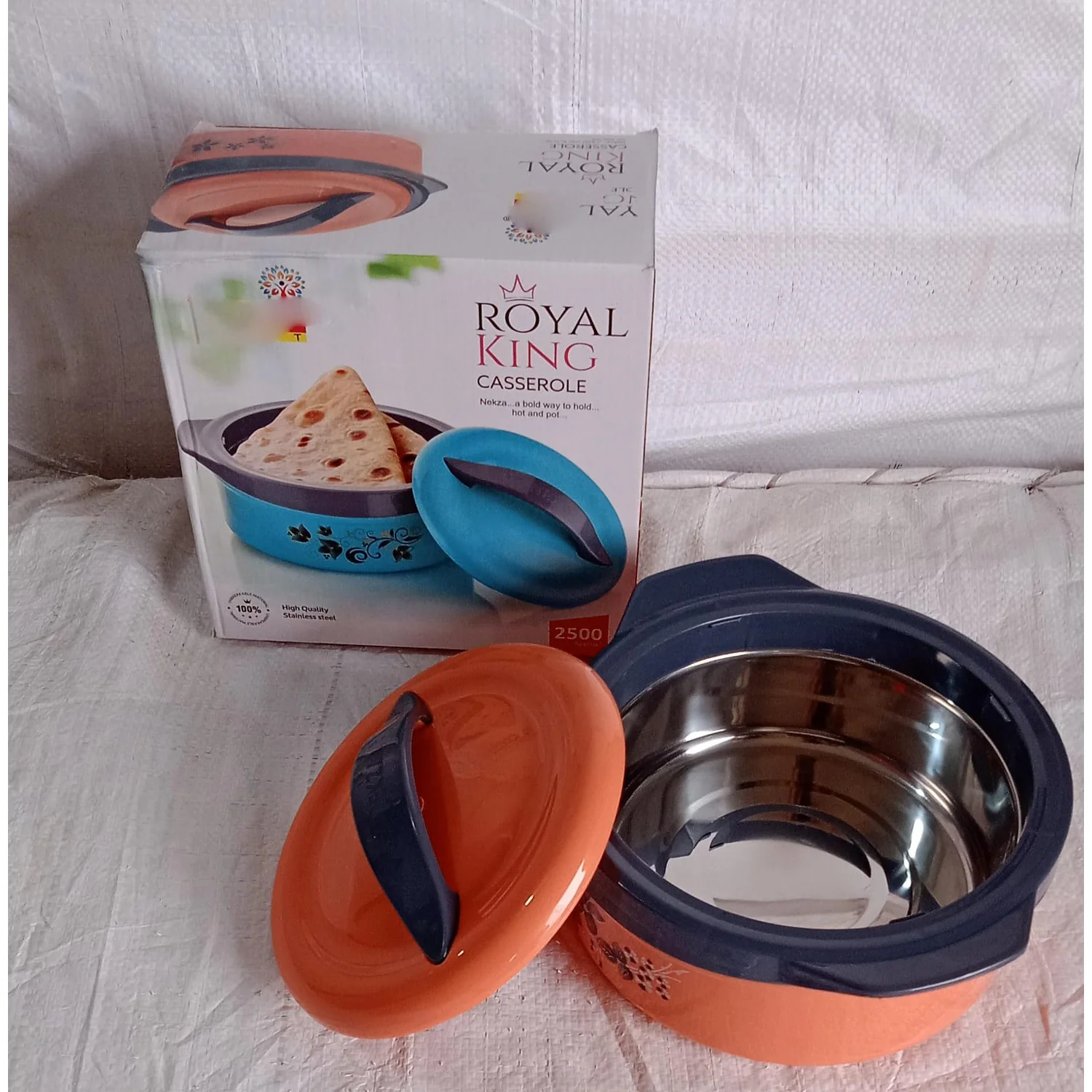 Casserole Box for Food Searving Inner Steel Insulated Casserole Hot Pot (Approx 2500 ml) - Image 7
