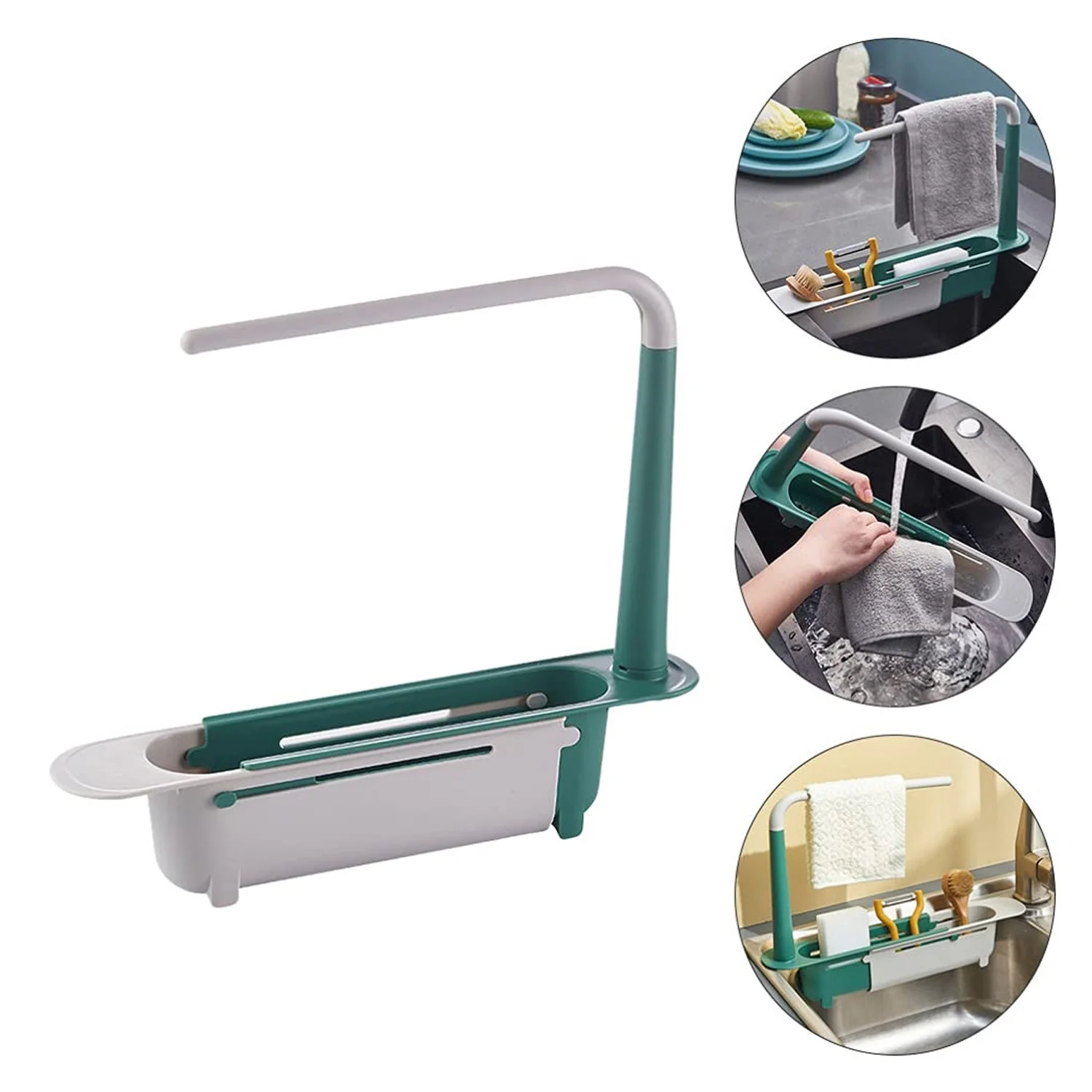 Expandable Kitchen Drying Basket Rack for Kitchen Use (1 Pc) - Image 4