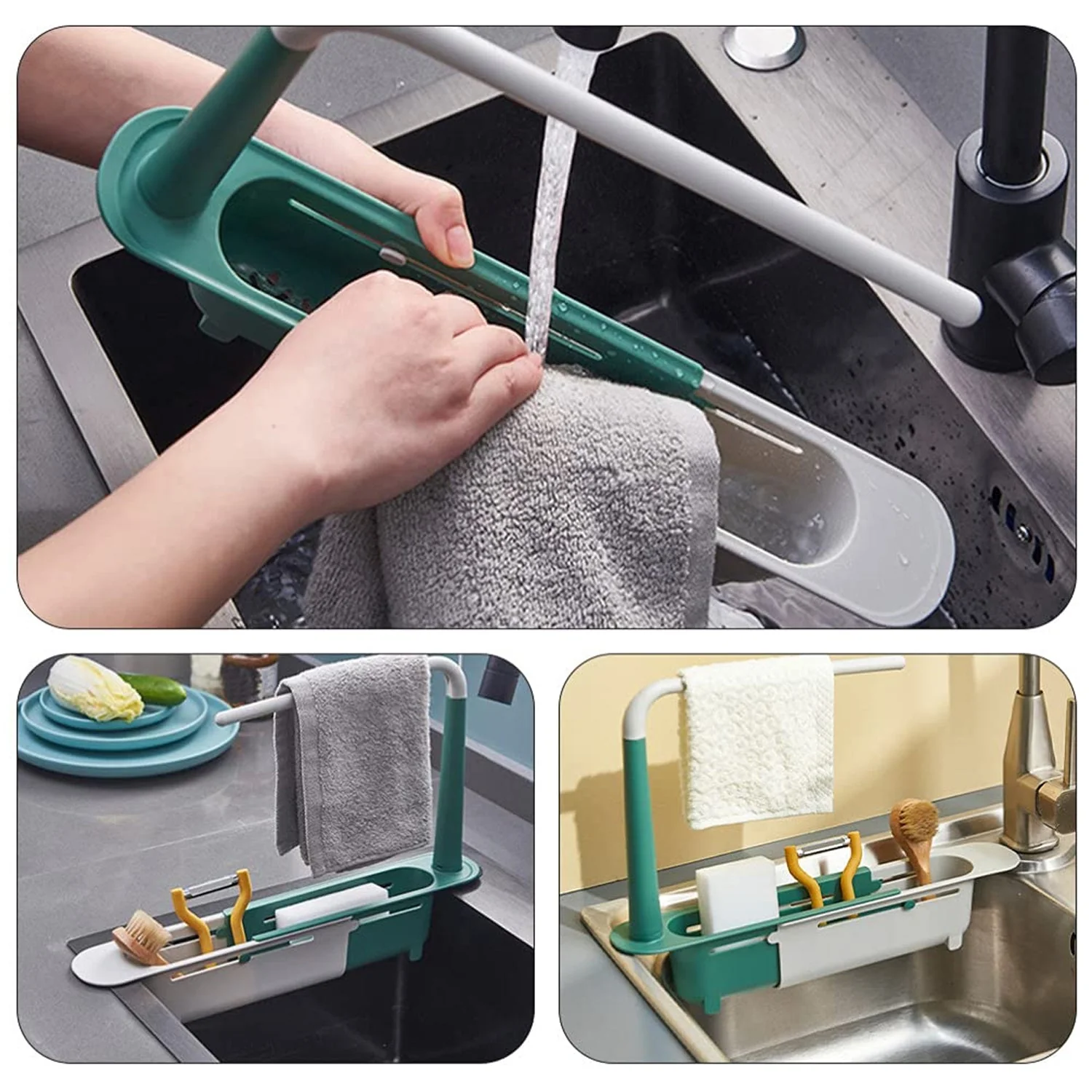 Expandable Kitchen Drying Basket Rack for Kitchen Use (1 Pc) - Image 6