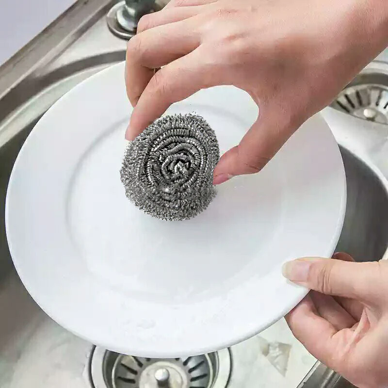 Round Shape Stainless Steel Ball Scrubber - Image 6