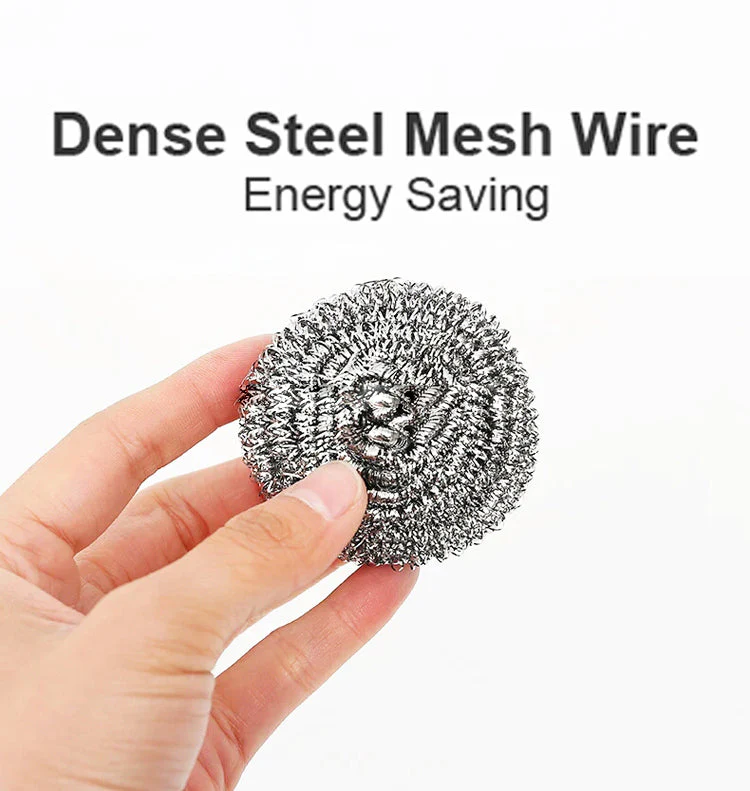 Round Shape Stainless Steel Scrubber (Pack of 6) - Image 7