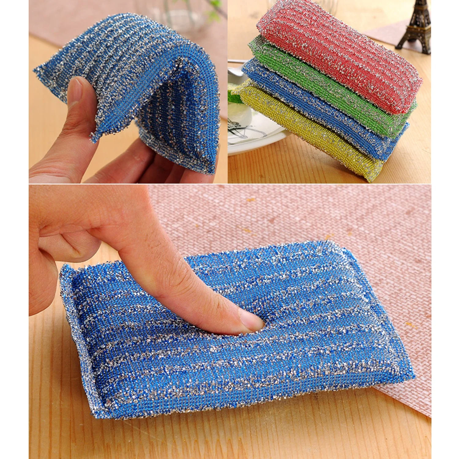 Scratch Proof Kitchen Utensil Scrubber Pad (Pack of 12) - Image 6