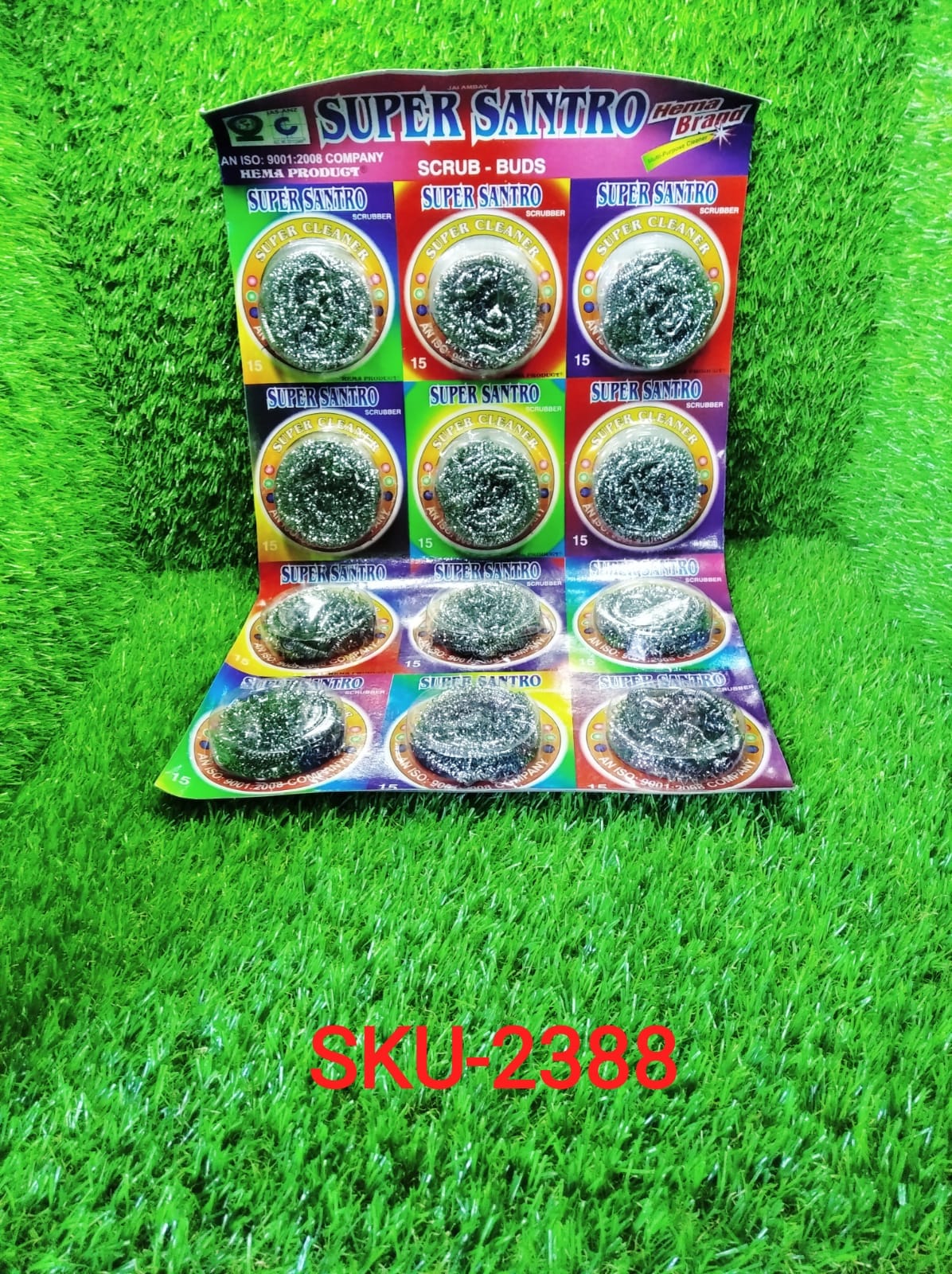 Round Shape Stainless Steel Ball Scrubber (Pack of 12) - Image 9