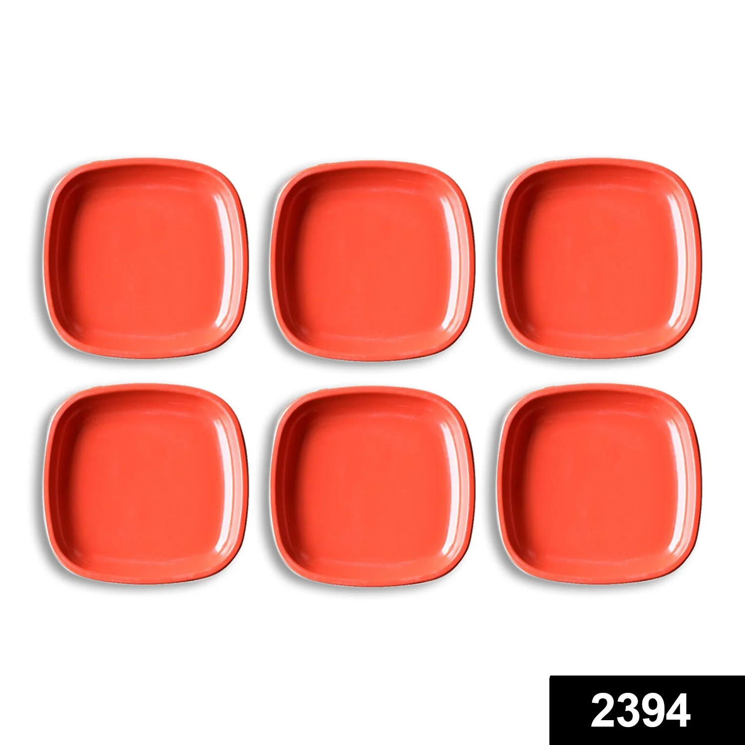 Microwave Safe Quarter Plates  Square 6 Pcs, - Image 2