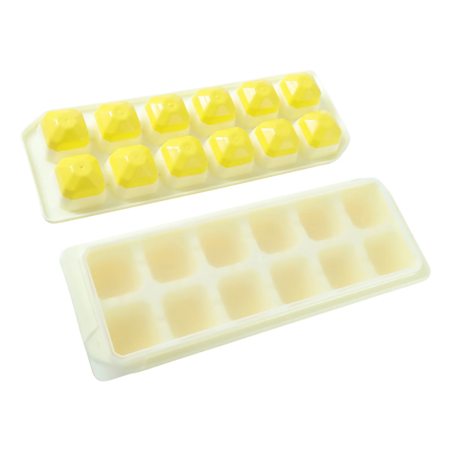 24 Grid Pop Up Ice Cube Tray Set with Lid (2 Pc Set) - Image 4