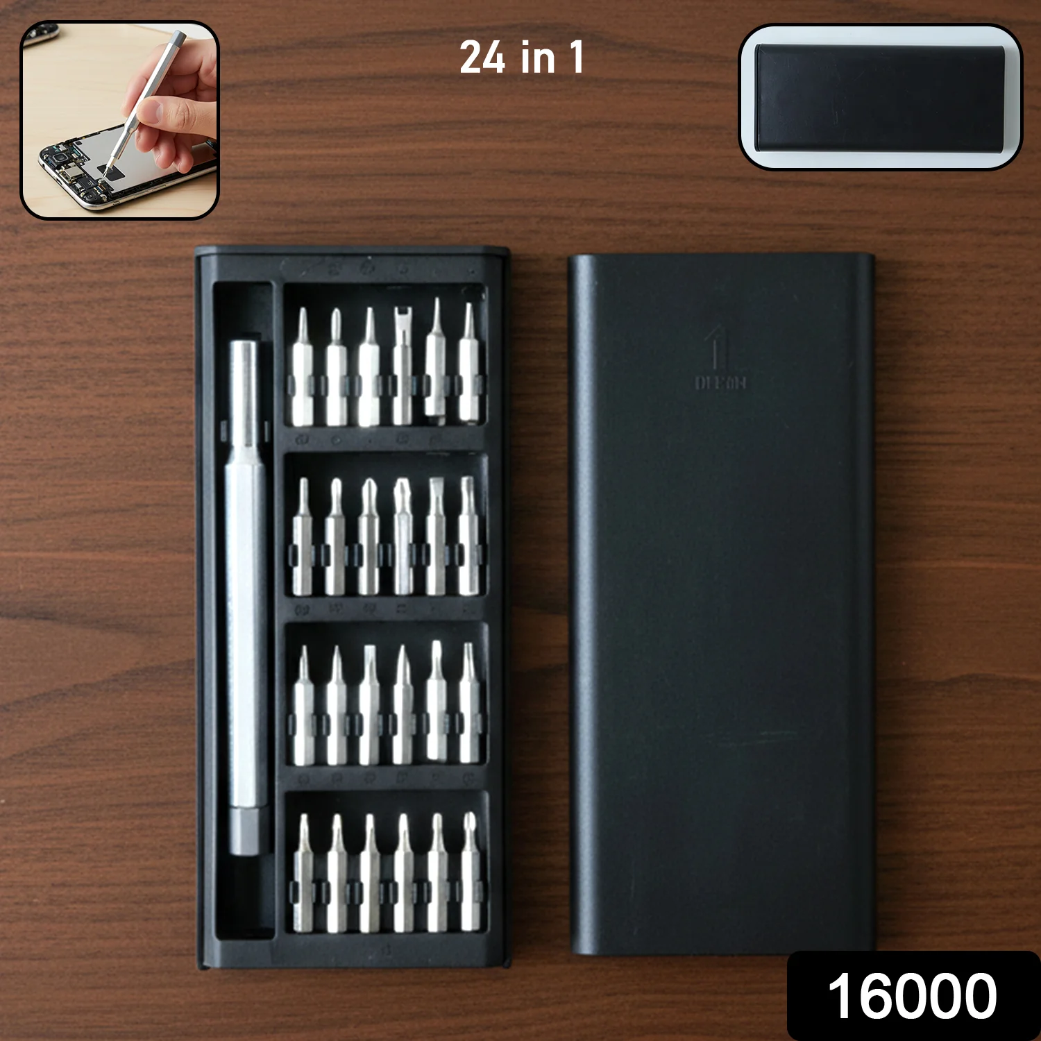 Aluminium 24 in 1 Precision Screwdriver Tool Kit Set (1 Set) - Image 2