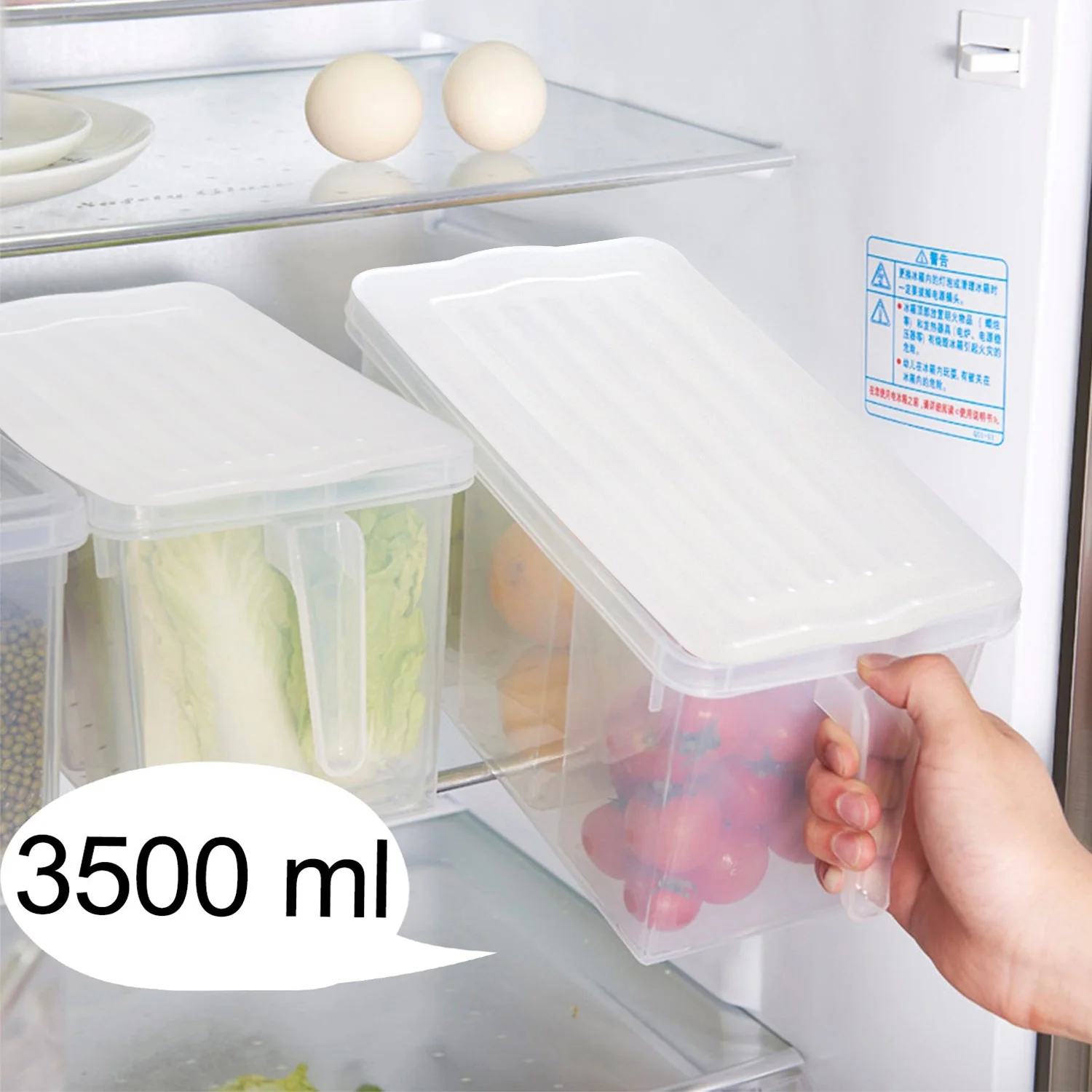 Refrigerator Organizer Fresh-Keeping Box Case Kitchen Storage Box - Image 7
