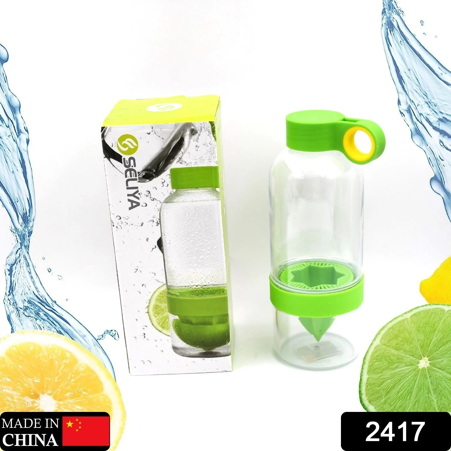 Citrus Zinger Fruit Infuser Water Bottle, Sports Duo Citrus Kid Zinger Juice Water - Image 2