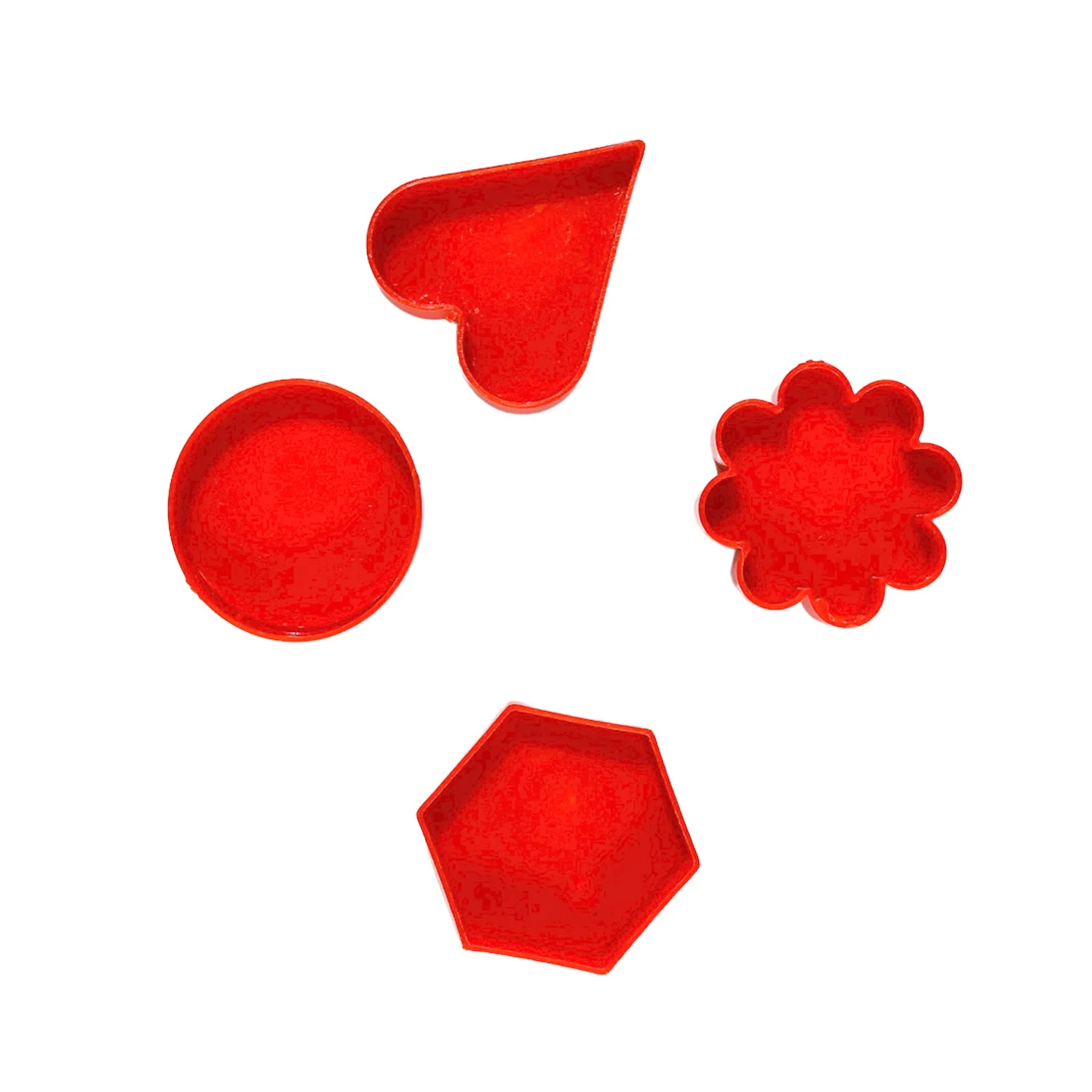 Cookie Cutter with Shape Heart Round Star and Flower (4 Pack) - Image 5