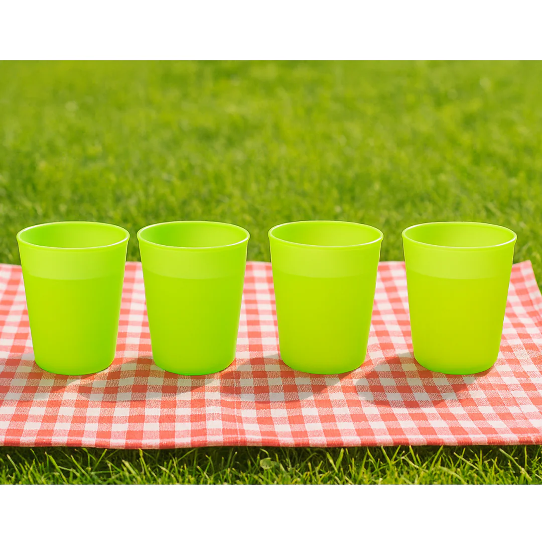 Plastic Drinking Glass Set For Drinking Milk Water Juice (Pack of 4) - Image 5