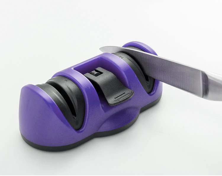 Manual Knife Sharpener 2 Stage Sharpening Tool for Ceramic Knife and Steel Knives - Image 3