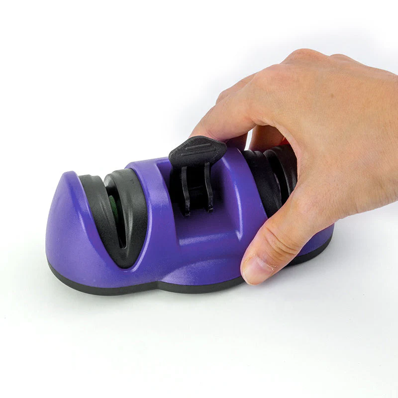 Manual Knife Sharpener 2 Stage Sharpening Tool for Ceramic Knife and Steel Knives - Image 5