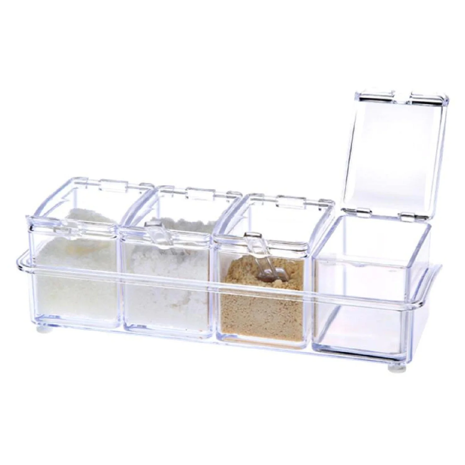 Crystal Seasoning Acrylic Box Pepper Salt Spice Rack - Image 5
