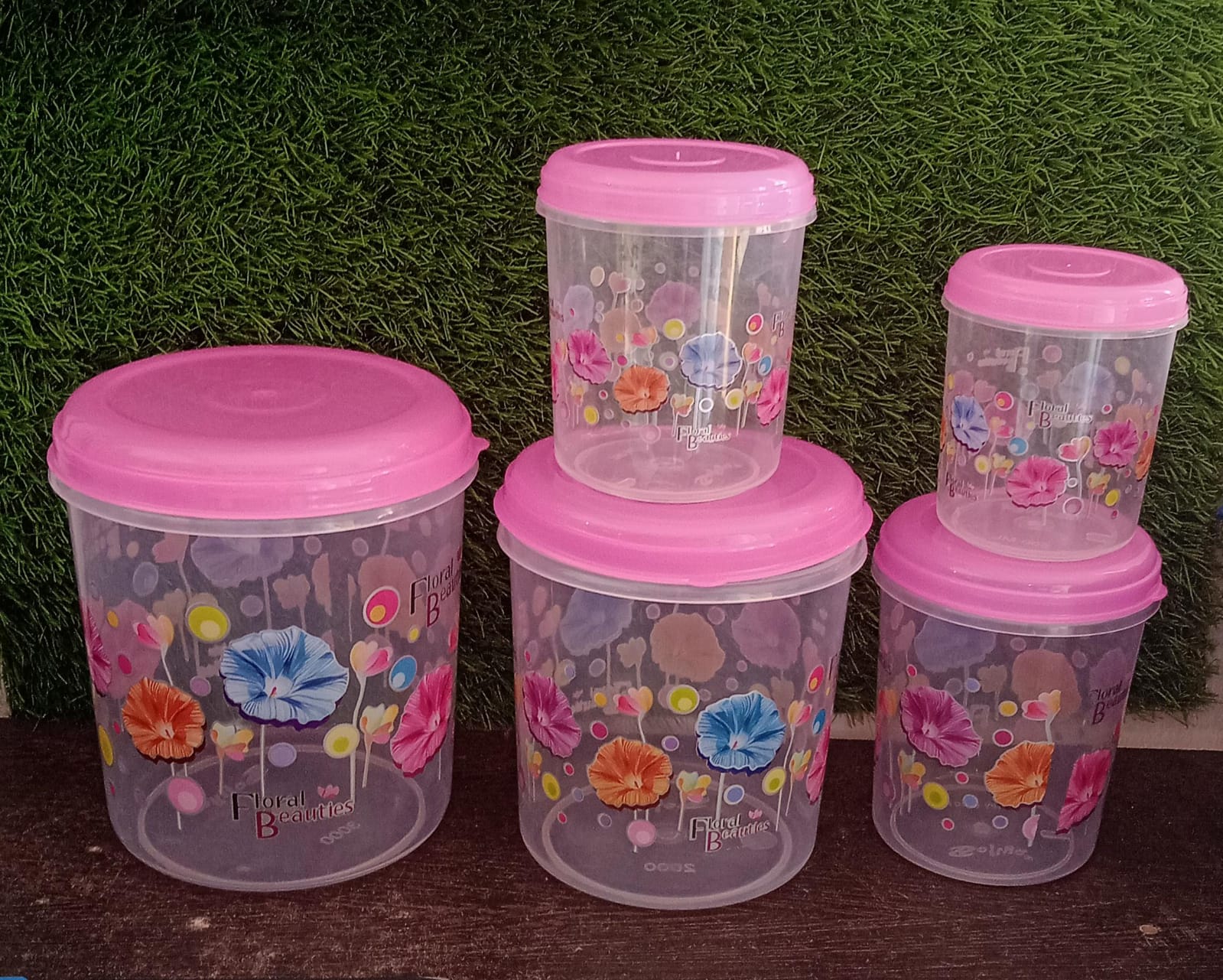 Plastic Transparent Container Air Tight Dabba Set (3000ml, 2000ml, 1000ml, 750ml, 500ml) - Image 10