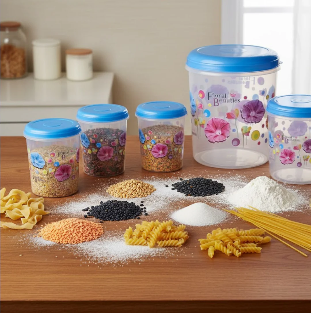 Air Tight Plastic Transparent Container Set - Image 6