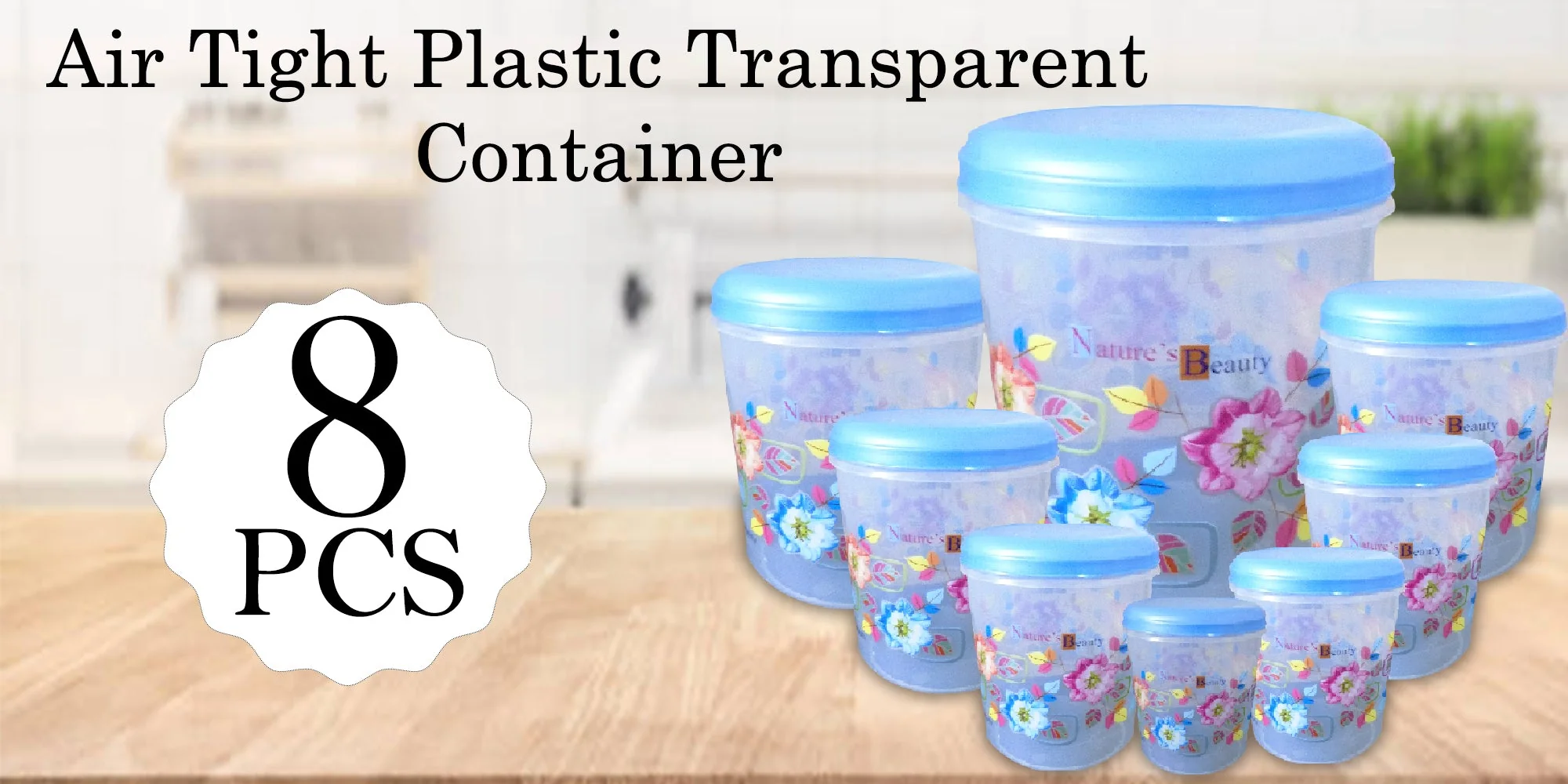 Air Tight Plastic Transparent Container Set - Image 8