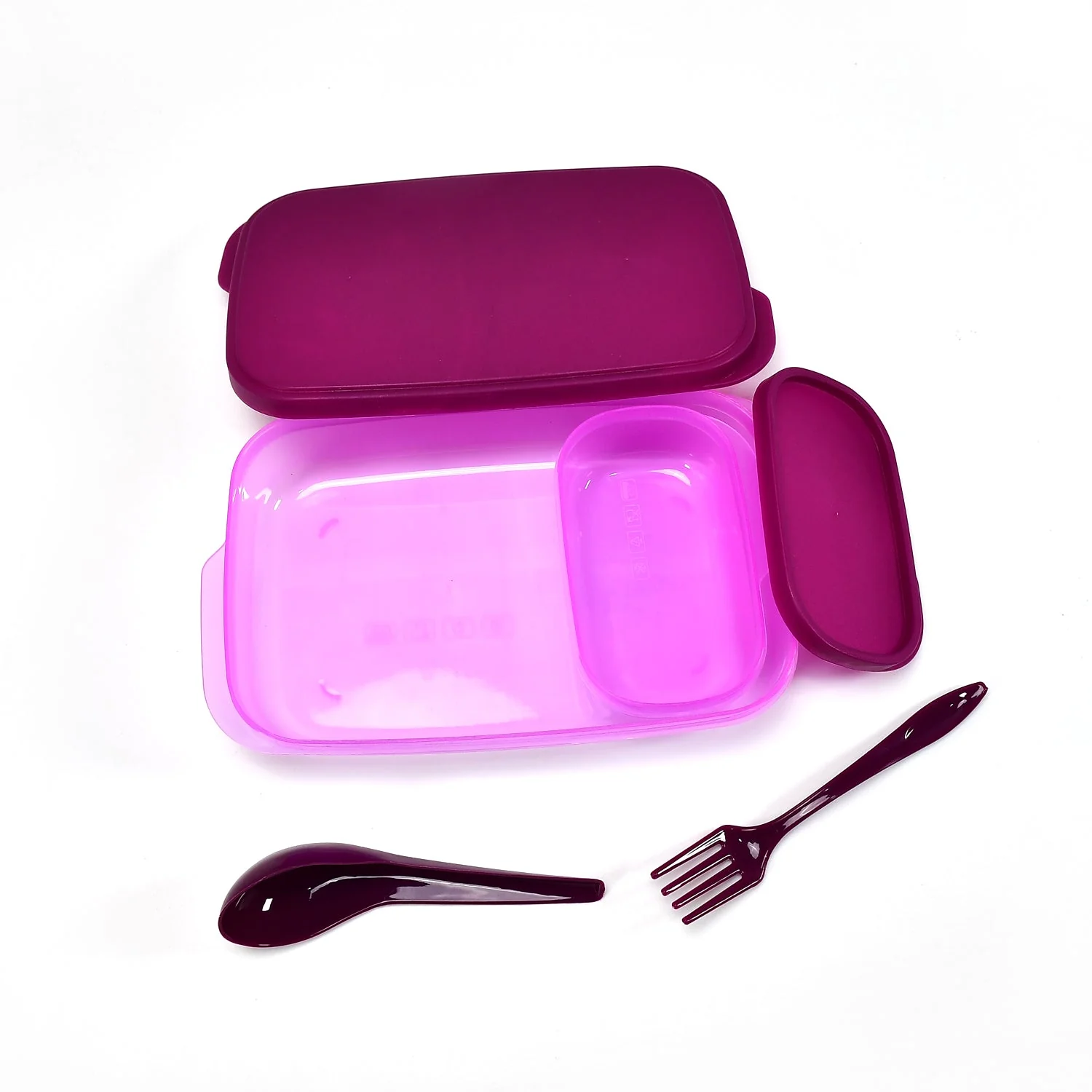 Unbreakable Leak-Proof BPA-Free Lunch Box with 2 Containers & Spoon - Image 5