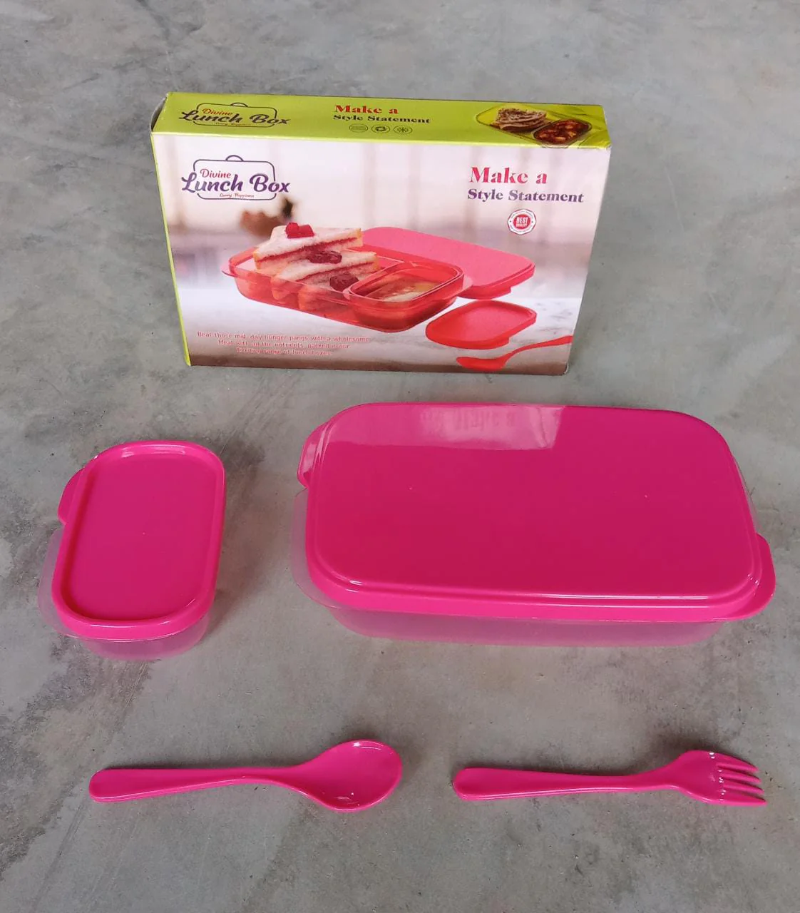 Unbreakable Leak-Proof BPA-Free Lunch Box with 2 Containers & Spoon - Image 8
