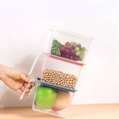 Air Tight Unbreakable Big Size 1100 ml Square Shape Kitchen Storage (Set of 6) - Image 3