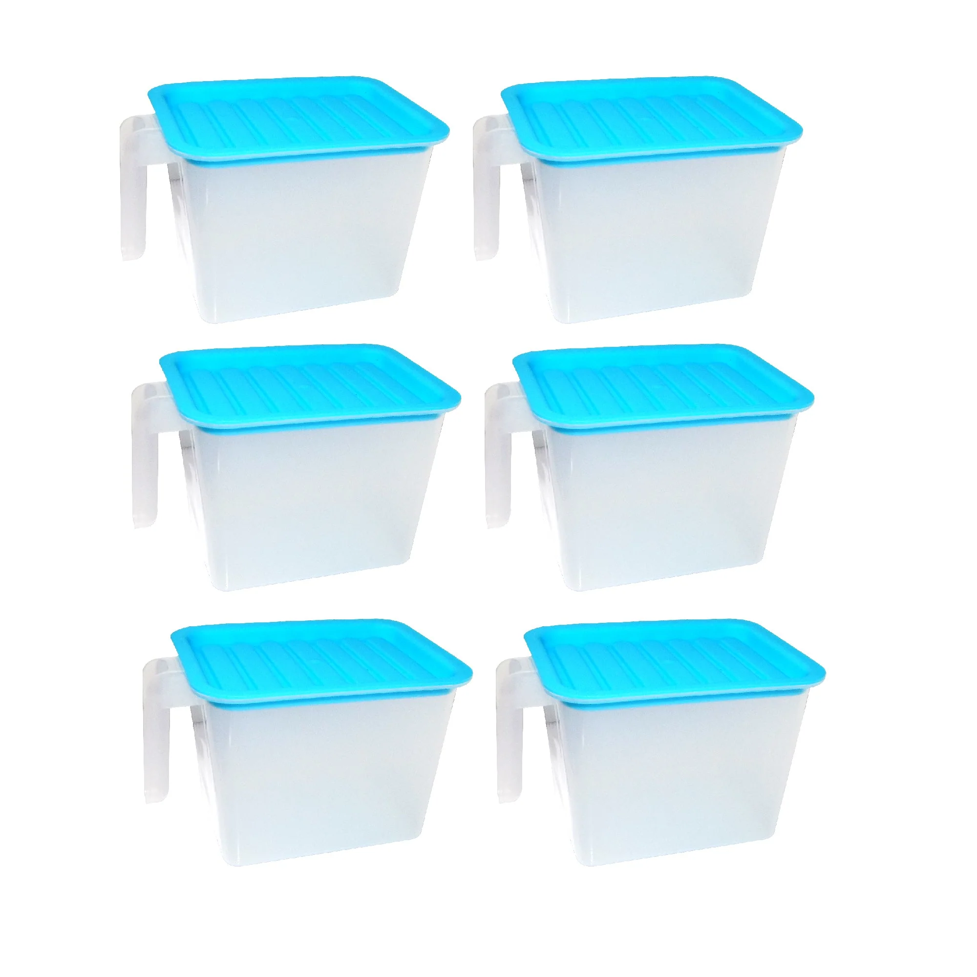 Air Tight Unbreakable Big Size 1100 ml Square Shape Kitchen Storage (Set of 6) - Image 5