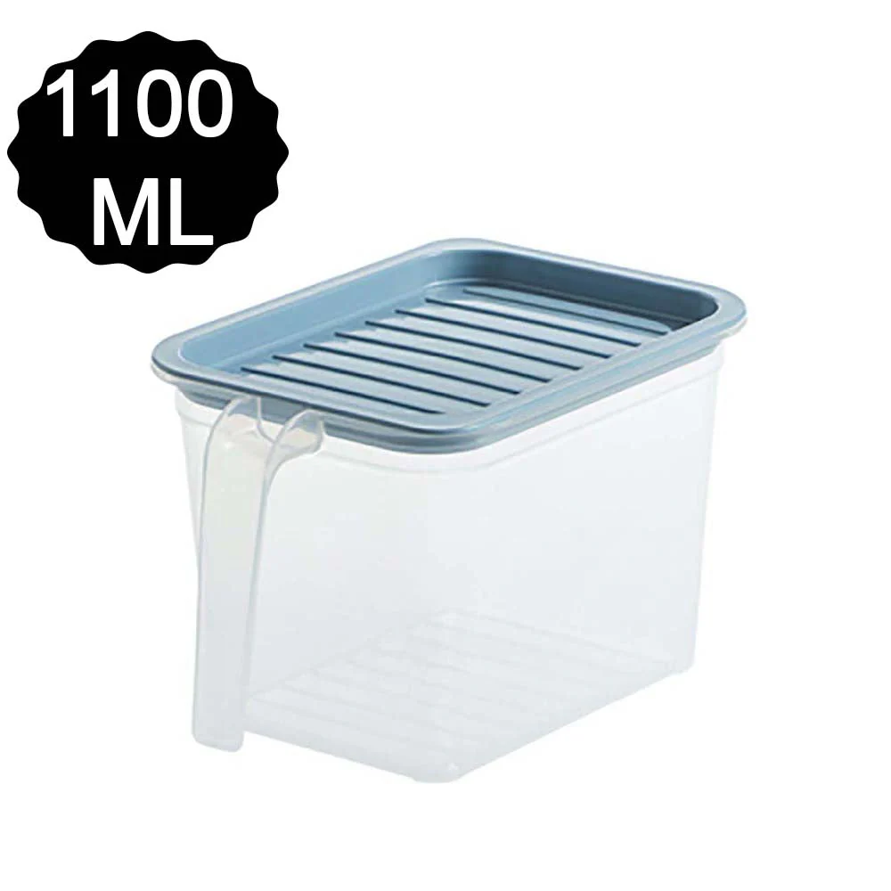 Air Tight Unbreakable Big Size 1100 ml Square Shape Kitchen Storage (Set of 6) - Image 6