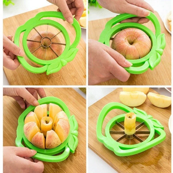 Plastic Apple Cutter Slicer with 8 Blades and Handle - Image 7