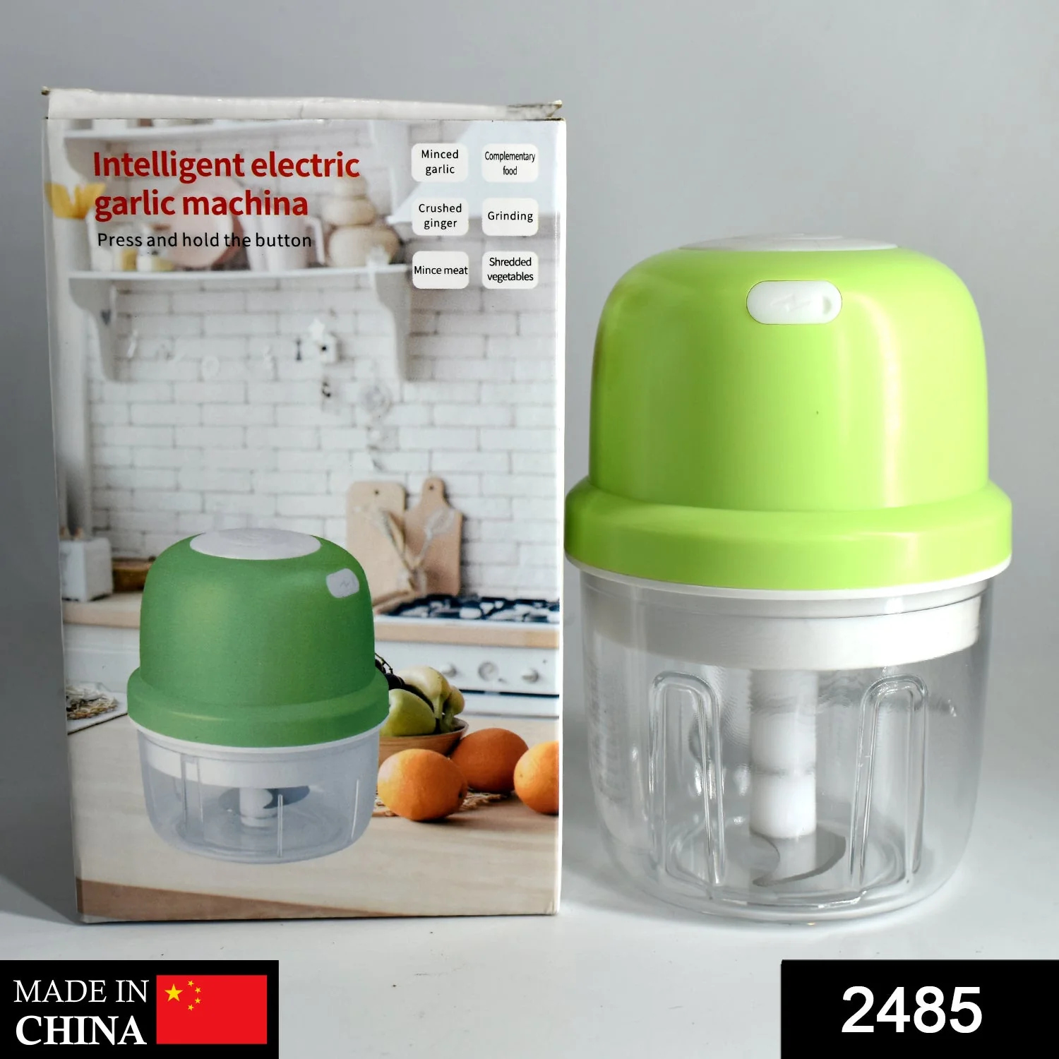 USB Rechargeable Electric Chopper Fruit Vegetable Onion Chopper Garlic Chopper - Image 2