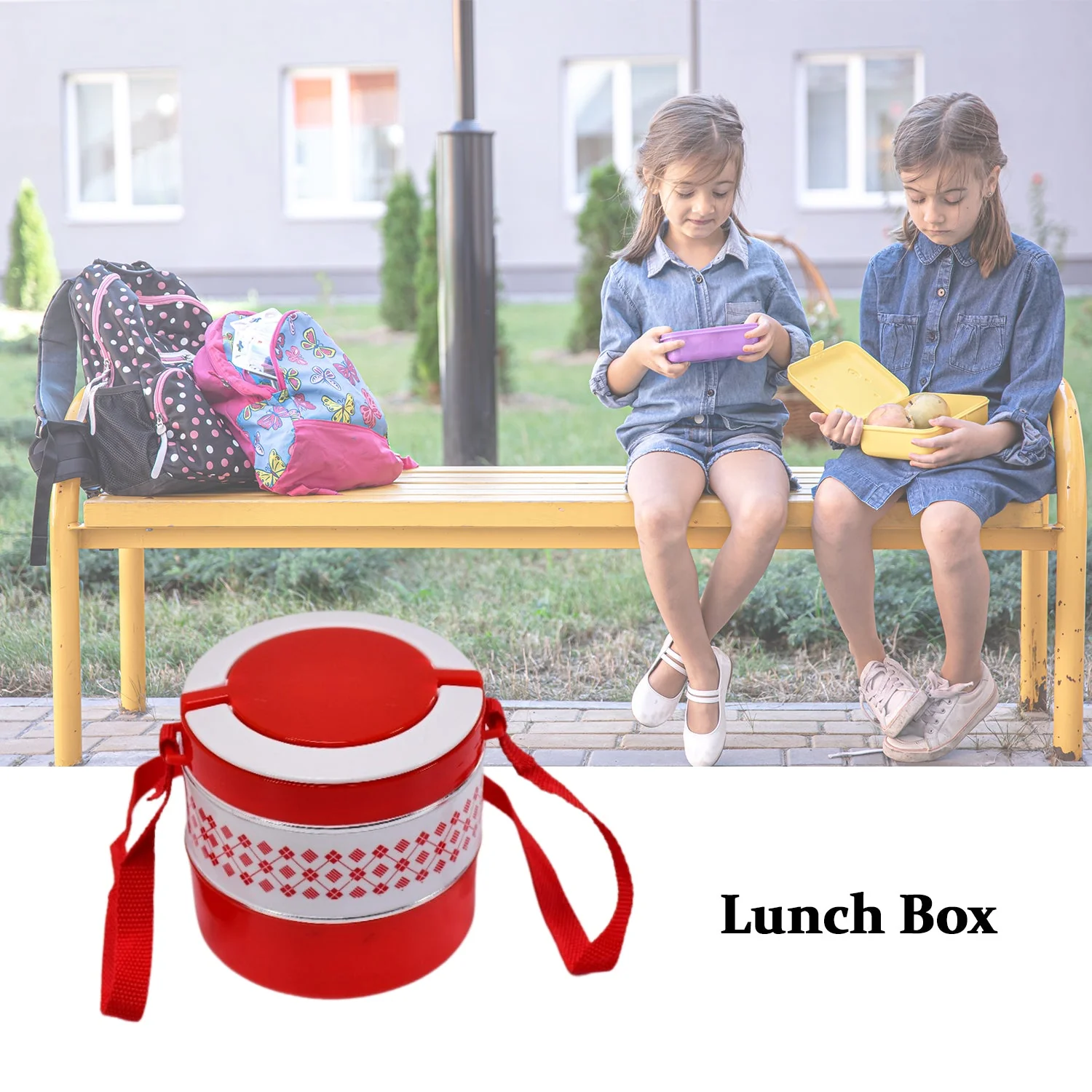 2 Layer Insulated Lunch Box Tiffin - Image 4