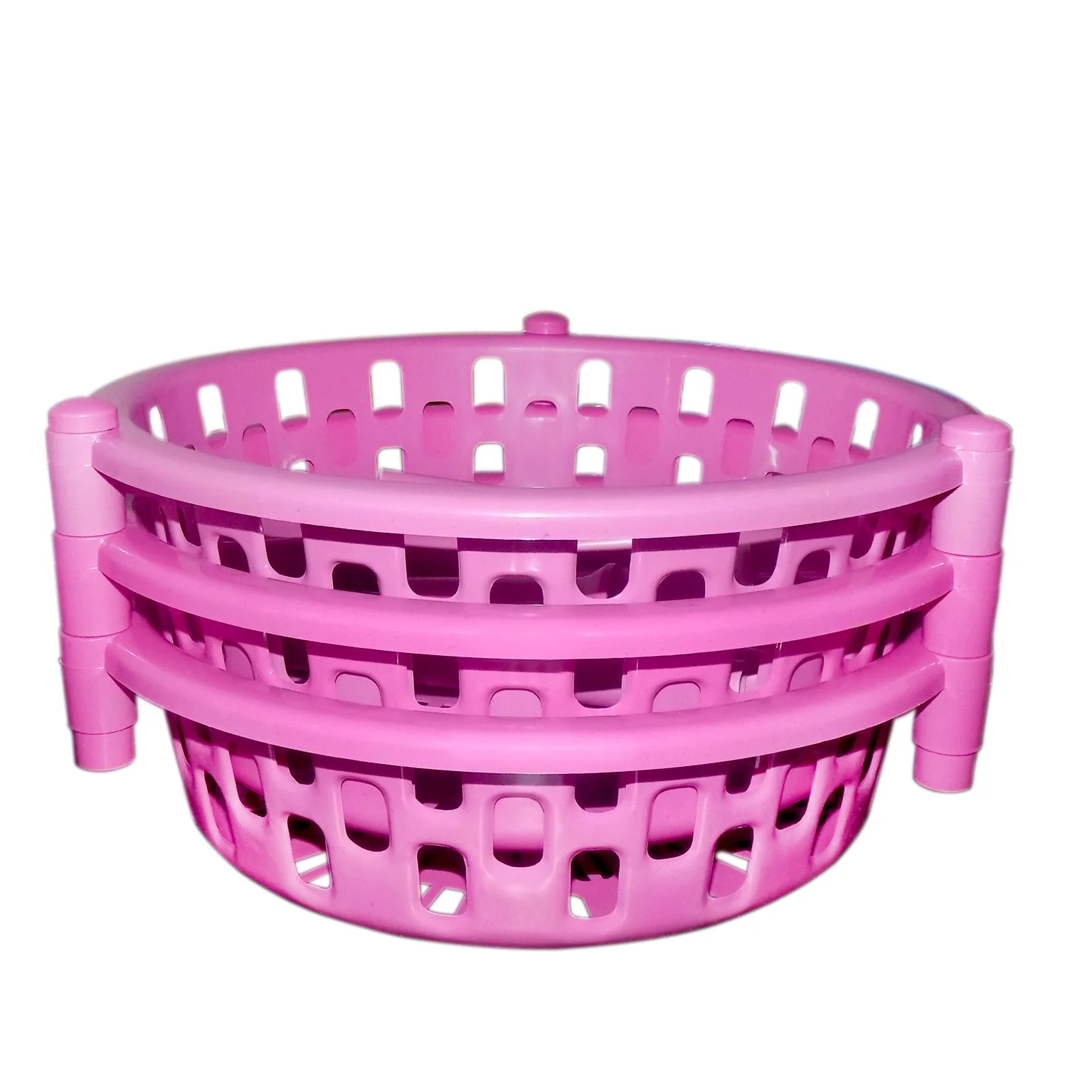 Round Multipurpose Plastic Storage Rack Organiser - Image 3
