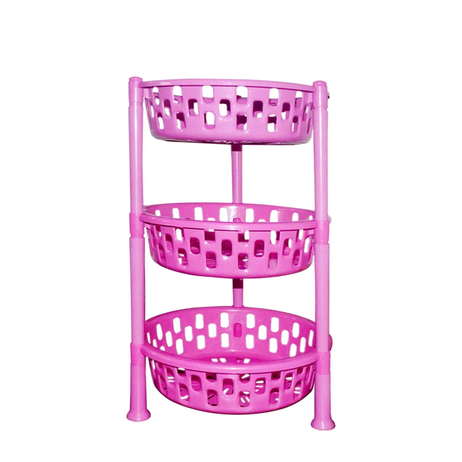 Round Multipurpose Plastic Storage Rack Organiser - Image 5