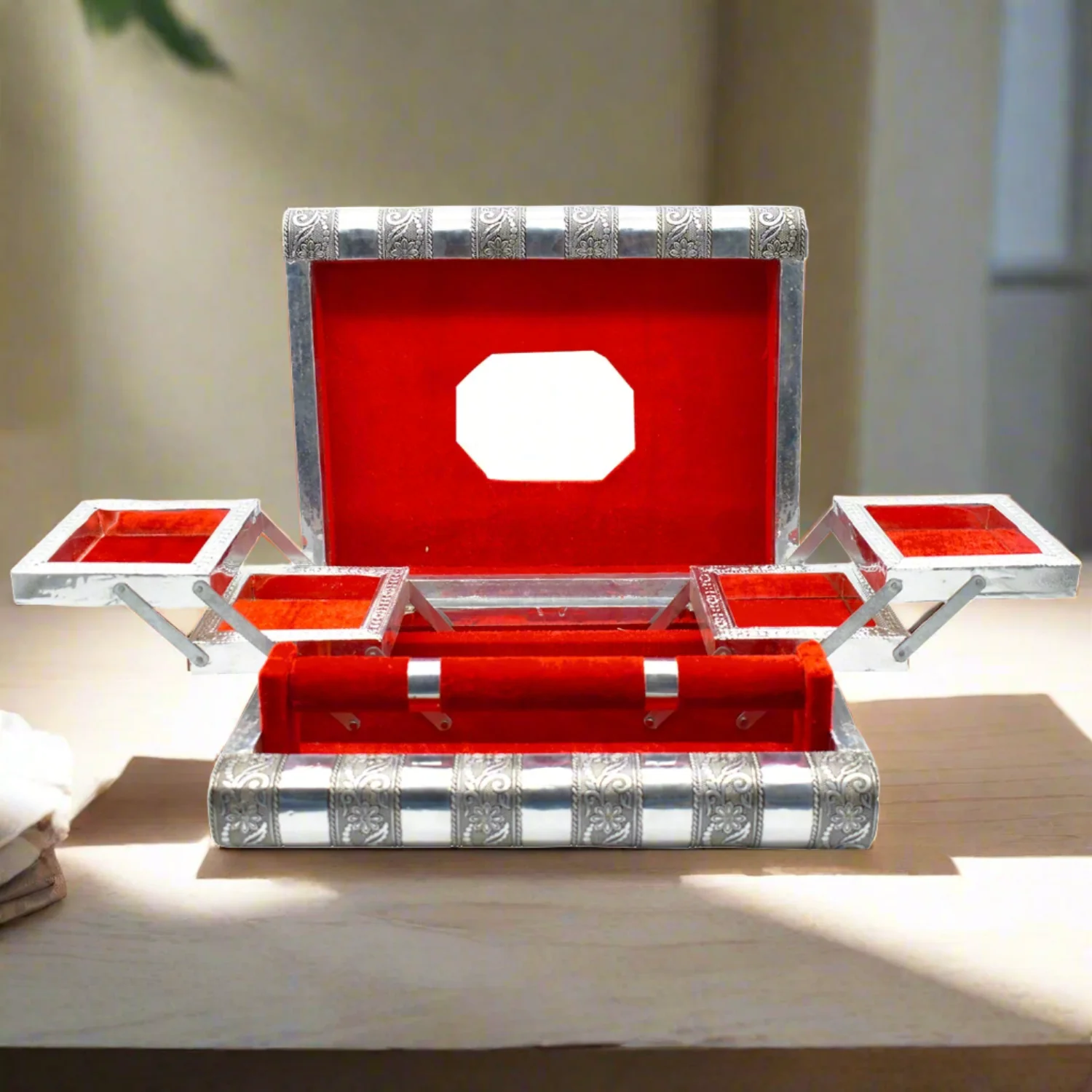 Wooden Jewellery Organizer Multi Purpose Box Bangle Box - Image 3
