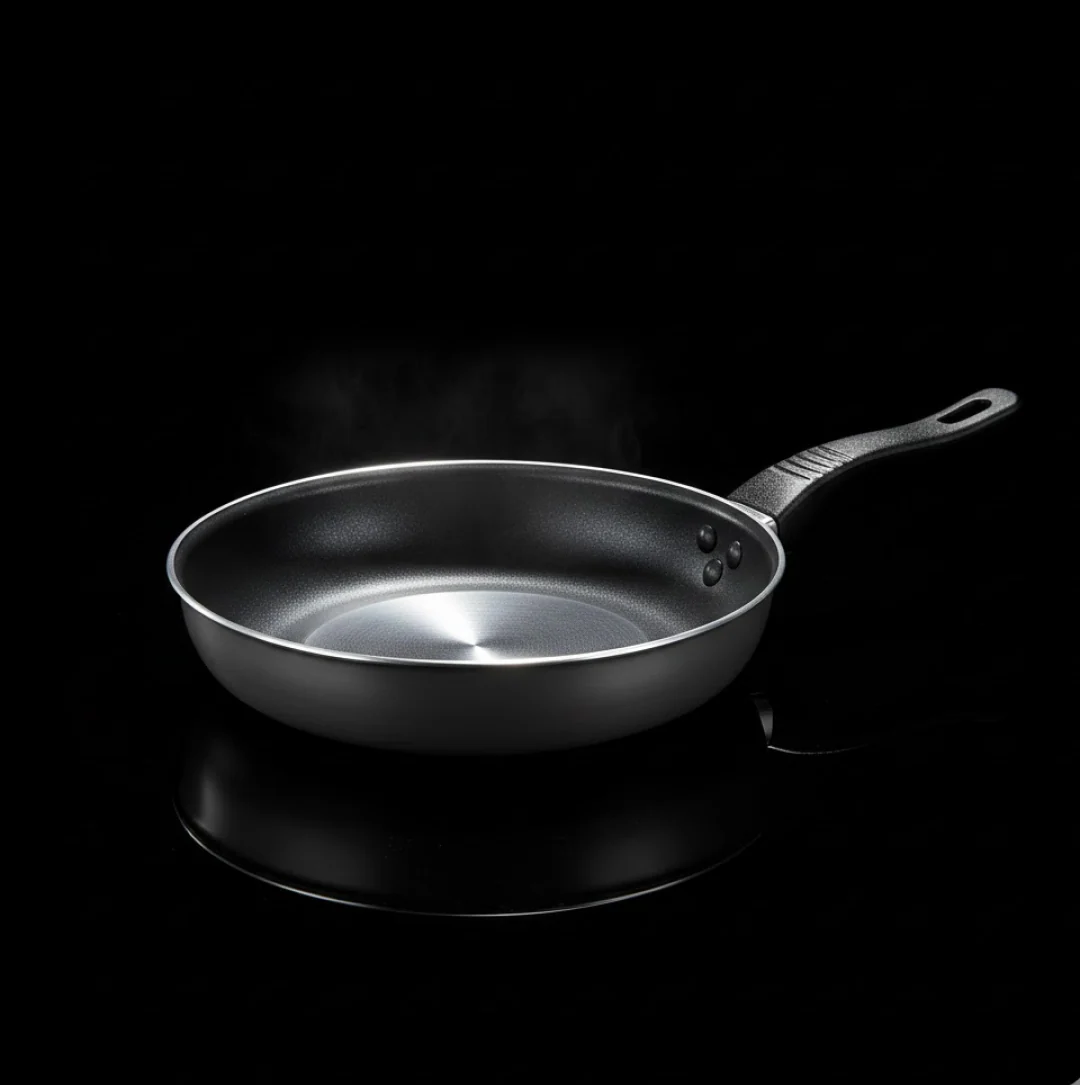 Induction Base Hard Anodized Tadka Fry Pan Nonstick - Image 5
