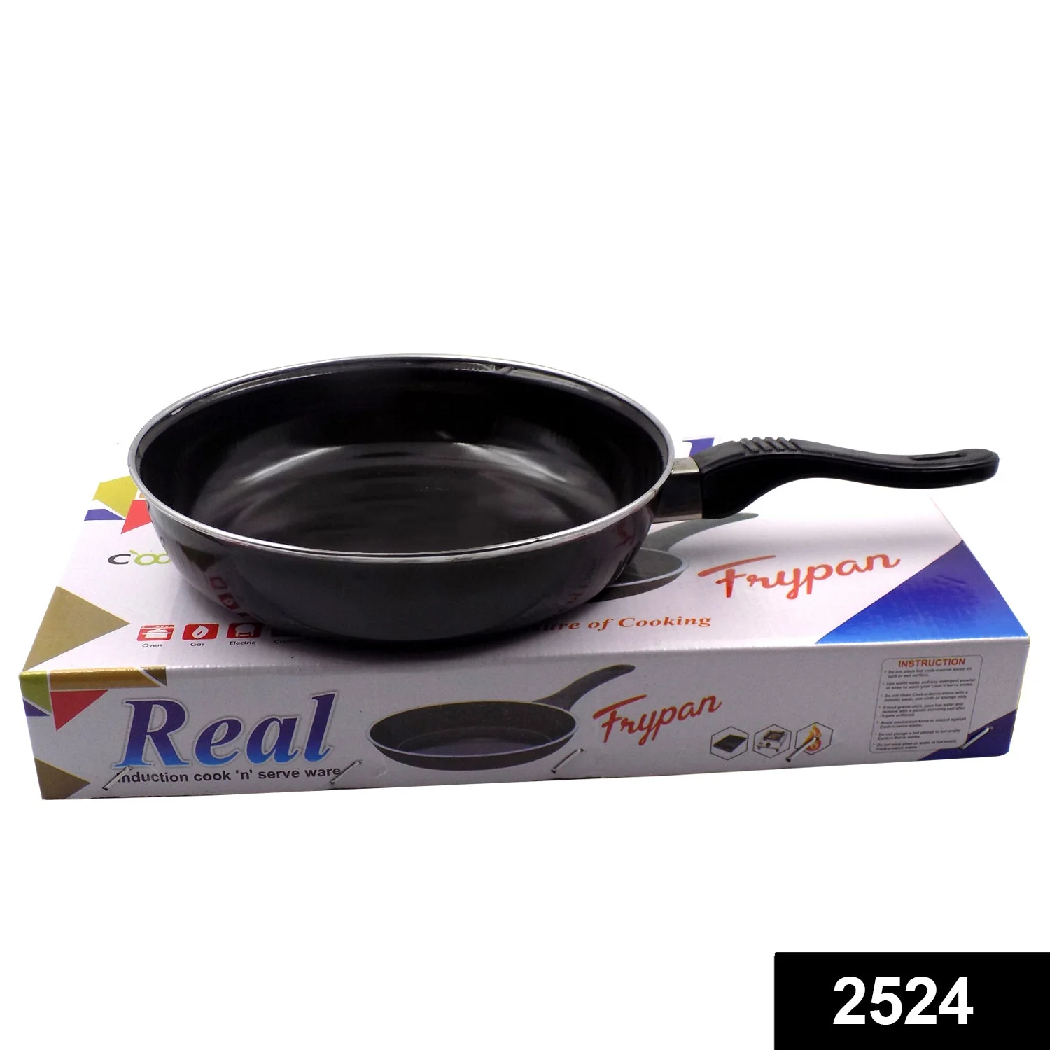 Induction Base Hard Anodized Tadka Fry Pan Nonstick - Image 9