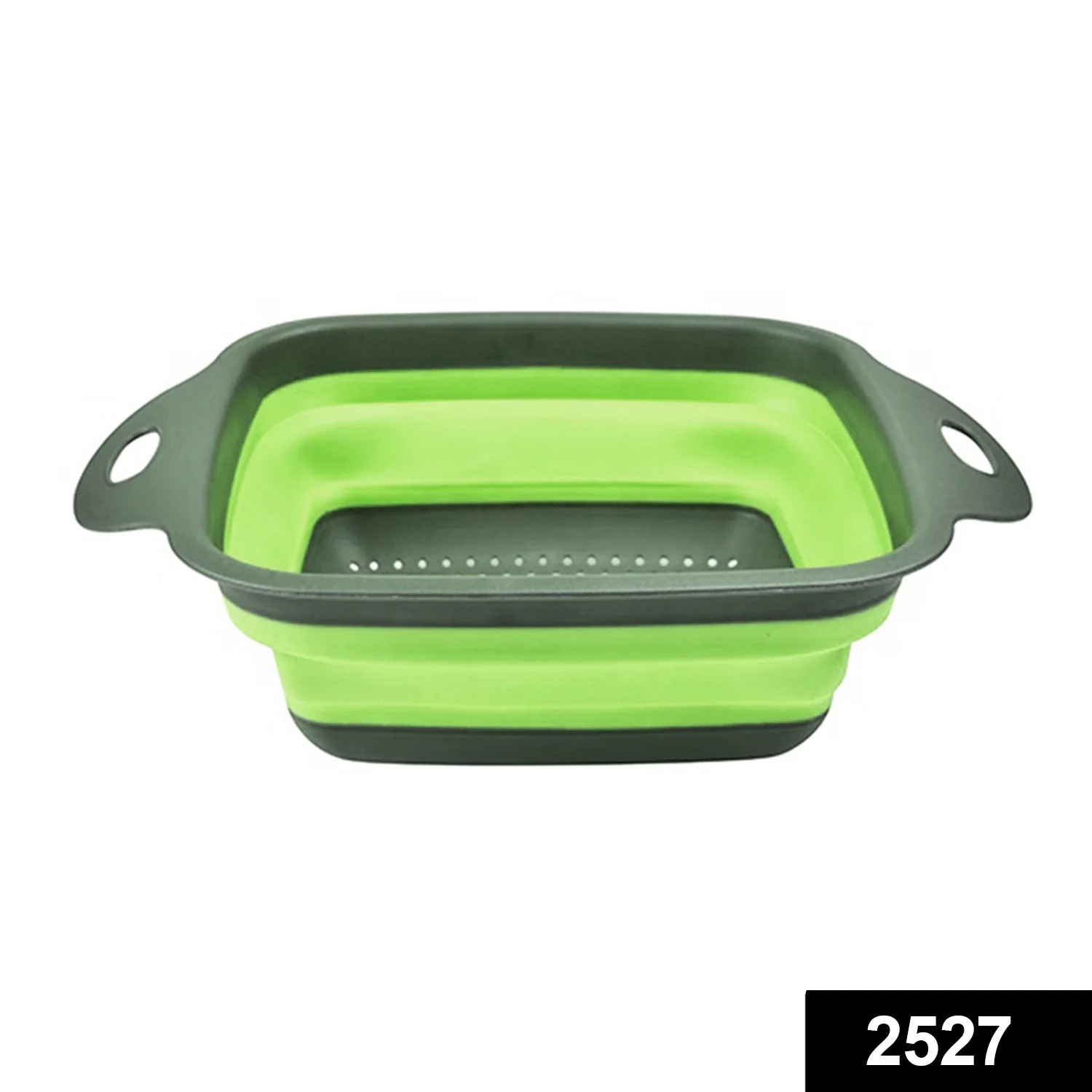 Silicone Square Plastic Folding Collapsible Durable Kitchen Sink Dish Rack - Image 2